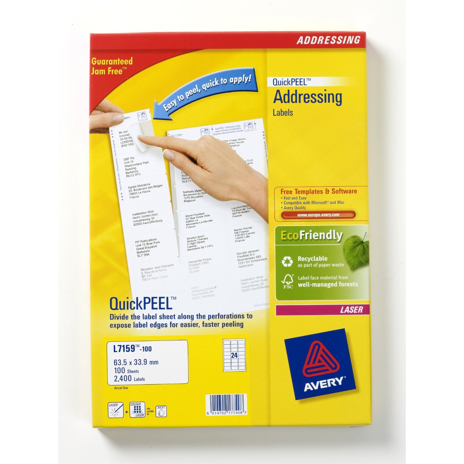 Adressetiketten
