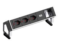 BACHMANN BACHMANN Steckdosenleiste Desk2 3xCH T13 90° 1xAbd