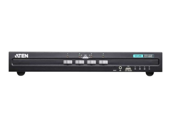 ATEN 4-Port USB DVI Secure KVM Switch - KVM-Umschalter - 4-Port (CS1184D-AT CS1184D-AT-G