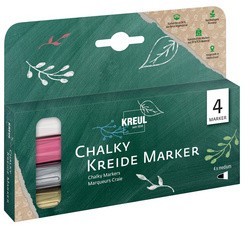 KREUL Kreidemarker Chalky, Medium, 4er-Set