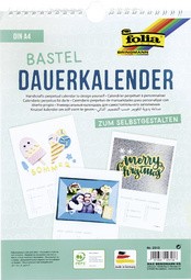 folia Kreativ-Wandkalender, DIN A4, weiß