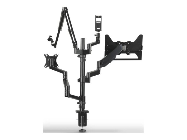 HAMA 00004663 Monitorhalterung für Streaming Setup, 4 Arme, höhenverstellba 00004663
