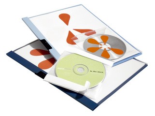 DURABLE Selbstklebetaschen CD/DVD FIX, PP, transparent