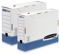 Fellowes BANKERS BOX SYSTEM Archiv-Schachtel, blau,(B)150 mm