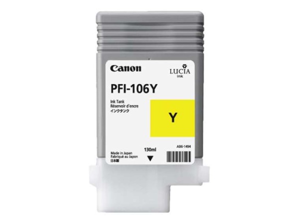 CANON PFI 106 Y Gelb Tintenbehälter 6624B001