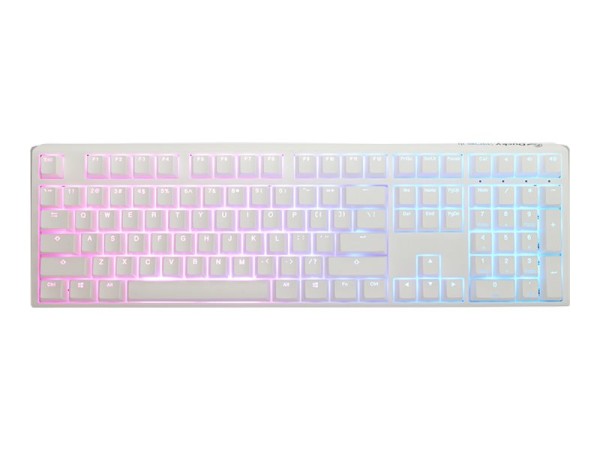 DUCKYCHANNEL DUCKYCHANNEL Ducky One 3 Classic Pure White Gaming US-Layout, RGB, Cherry MX Brown Switch, weiß
