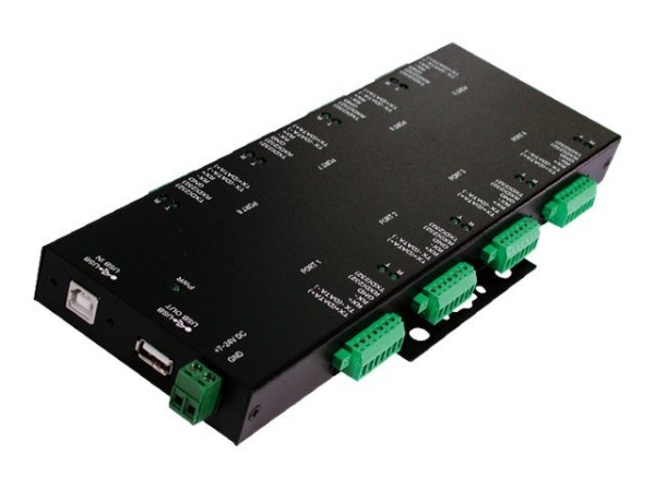 EX-1339HMVS USB 2.0 zu 8S RS-232/422/485 Surge Protection, 2.5KV Optical Is EX-1339HMVS