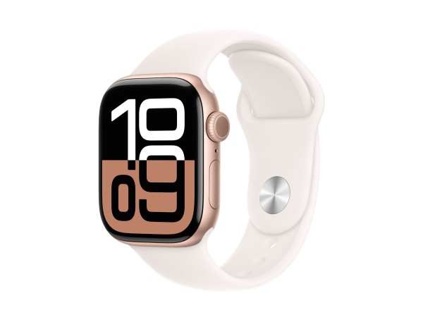 APPLE Watch Series 10 GPS + Cellular 42mm Rose Gold Aluminium Case with Lig MWX93QF/A