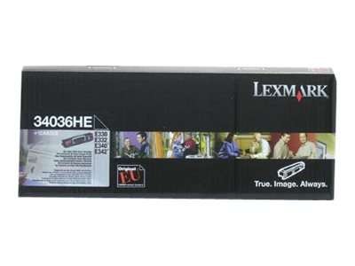 LEXMARK Schwarz Tonerpatrone 34036HE