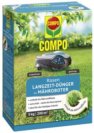 COMPO Rasenlangzeitdünger Mähroboter, 5 kg für 200 qm