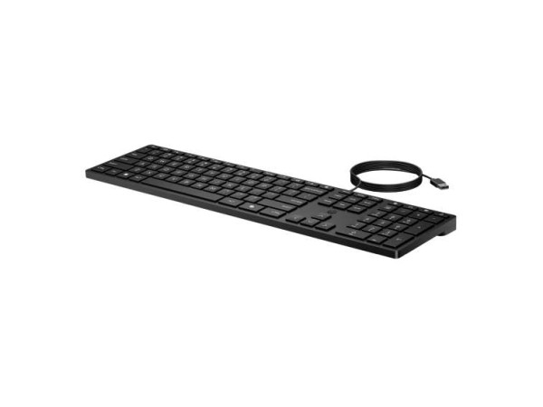 HP Desktop 320K - Tastatur - 3-Zonen-Layout, flache Tastenreise 9SR37UT#ABZ