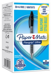 Paper:Mate Druckkugelschreiber FlexGrip Ultra, schwarz