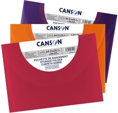 CANSON Zeichnungsmappe, 370 x 470 mm, leuchtende Farben