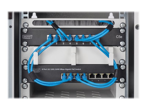 ASSMANN DIGITUS Professional 10Zoll 8-Port Gigabit Ethernet PoE Switch DN-95317