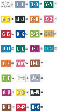 LEITZ Buchstabensignal Orgacolor "N", auf Rolle, weiß