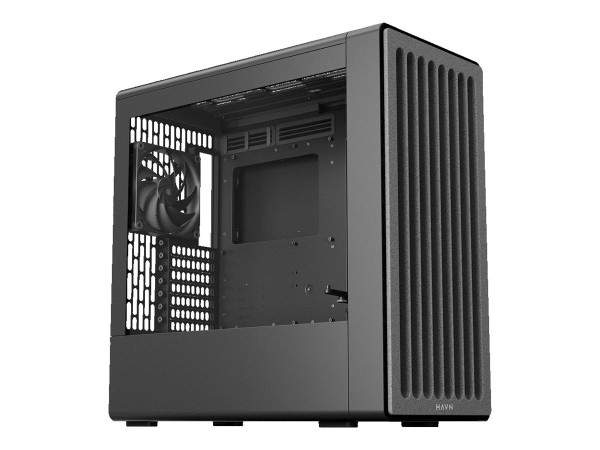 HAVN BF 360 Flow PC-Gehäuse, Midi-Tower, E-ATX, Tempered Glass - schwarz HVN-CA-BF360-04