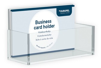 EUROPEL Visitenkartenhalter, 1 Fach, transparent