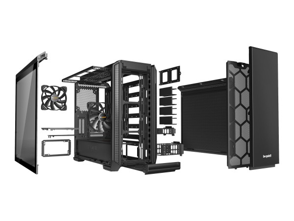 BE QUIET Silent Base 601 Schwarz Midi Tower Gaming Gehäuse Glasfenster gedä BGW26