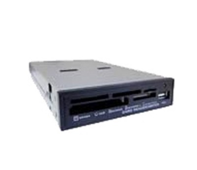WORTMANN AG WORTMANN Cardreader 75-in-1 + USB-Port 3.5" schwarz Bulk