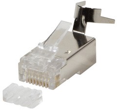 LogiLink RJ45 Stecker, Kat. 6A/Kat. 8.1A, geschirmt