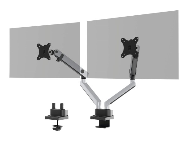 DURABLE Monitorhalt. SELECT PLUS m Arm f 2 Mon. Tischb. Sil. 509723