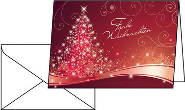 sigel Weihnachtskarte "Christmas Swing", A6 (A5)