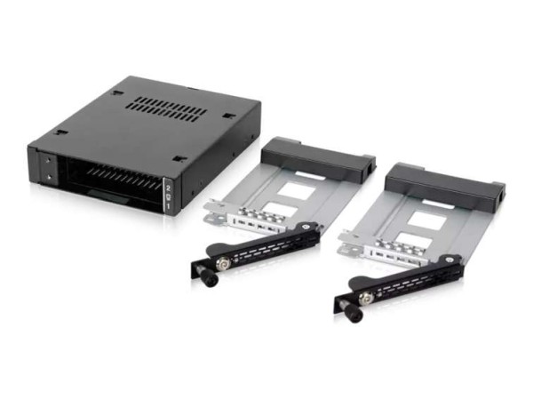 ICY DOCK We-Ra. IcyDock 2x6,3cm SATAI-III/SAS HDD&SSD in 1x3,5" Metal MB492SKL-B