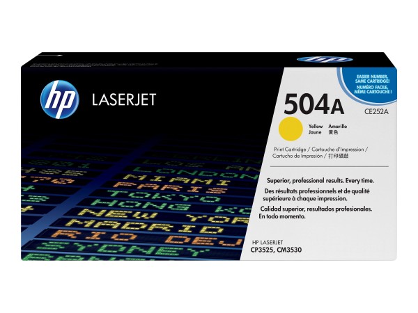 HP HP 504A Gelb LaserJet Tonerpatrone (CE252A)