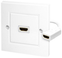 LogiLink Anschlussdose, 1 x HDMI, geschirmt, weiß