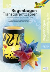 folia Regenbogen-Transparentpapiermappe, 230 x 320 mm