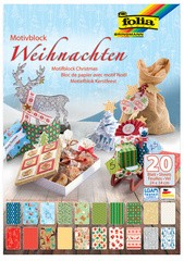 folia Motivkartonblock "Weihnachten III", 240 x 340 mm