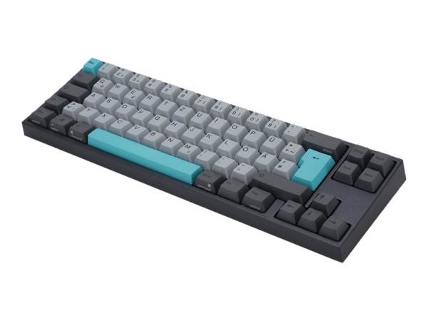 DUCKYCHANNEL DUCKYCHANNEL Ducky MIYA Pro Moonlight TKL Gaming Tastatur für PC/Mac, MX-Red, weiße LED - dunkelgrau