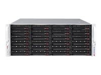 SUPERMICRO SUPERMICRO SuperChassis 846BE2C-R1K28B, 4U, Power Supply 1200W redundant 80+ Titanium, 24x 3.5" hot-