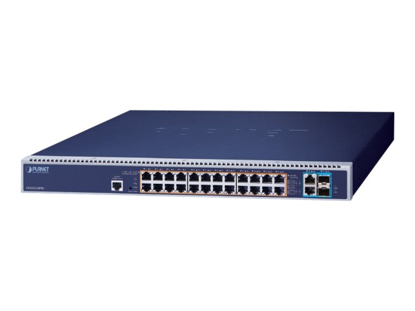 PLANET TECHNOLOGY PLANET TECHNOLOGY PLANET L3 24-Port GE 802.3bt PoE               GS-6322-24P4X