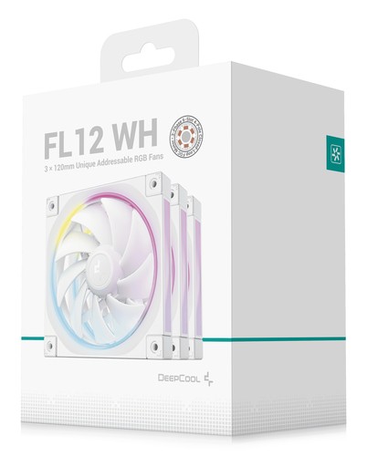 DEEPCOOL DEEPCOOL 120mm FL12 White Triple-Pack