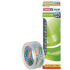 tesa Film Eco & Clear, transparent, 15 mm x 10 m