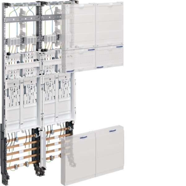 HAGER ELEKTRO Hager Komplettfeld eHZ 4ZP ZK3EL24 ** H1050mm 2feld ZK3EL24