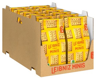 LEIBNIZ Butterkeks Minis, 150 g Beutel, im Display