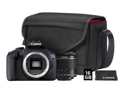 (EF-S 18-55mm) 16GB 2000D EOS + Tasche Kit Value CANON SDHC inkl.