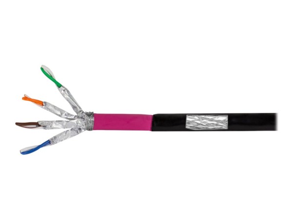 LOGILINK LOGILINK Erdverlegekabel S/FTP Cat7 AWG23 1000MHz schw. 500m