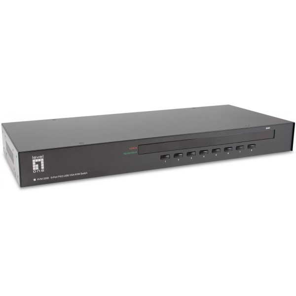 LEVELONE LEVELONE KVM-3208 8-Port PS/2-USB VGA KVM Switch