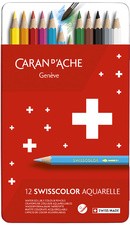 CARAN D'ACHE Buntstifte Swisscolor Aquarelle,18er Metalletui