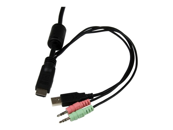 STARTECH.COM 2 Port USB HDMI KVM Switch mit Audio und Fernschalter SV211HDUA