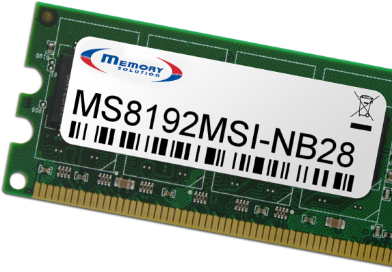 MEMORYSOLUTION MEMORYSOLUTION MSI MS8192MSI-NB28 8GB