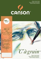 CANSON Zeichenpapierblock "C" à grain, DIN A5, 224 g/qm