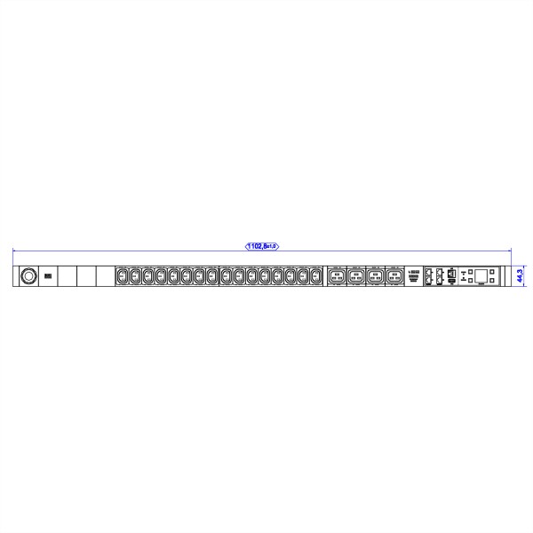BACHMANN BACHMANN 802.3055 BN3000 RCM 16xC13 4xC19 (802.3055)