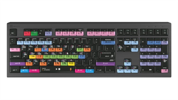 LOGIC-KEYBOARD LKB-FLS-A2M-DE Tastatur USB QWERTZ Deutsch Schwarz LKB-FLS-A2M-DE