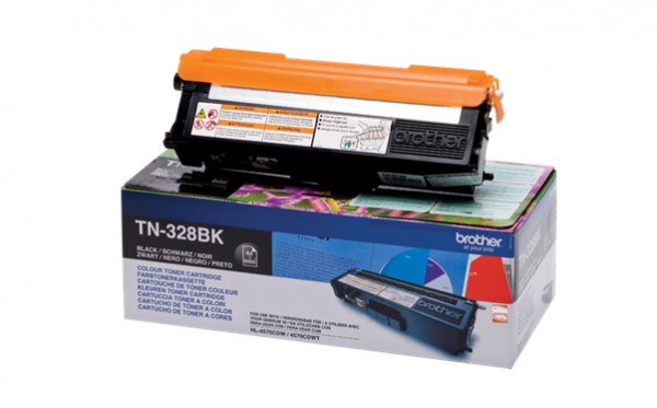 Brother TN328BK - Tonereinheit Original - Schwarz - 6.000 Seiten