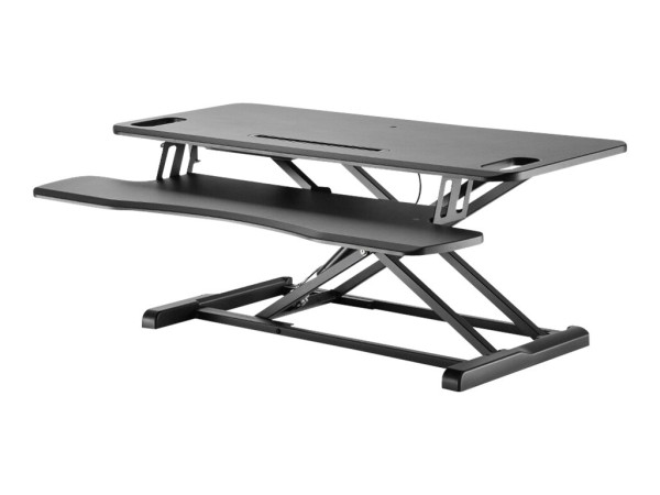 NEOMOUNTS verwandelt eine Tischplatte in einen gesunden Sitz-Steh-Arbeitspl NS-WS300BLACK