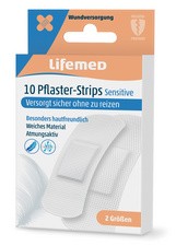 Lifemed Pflaster-Strips "Sensitive", weiß, 20er